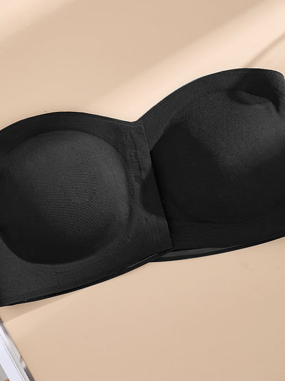 Kreuzschnitt Sexuelle Push-up BH mit Frontverschluss, ohne Träger und ohne Bügel