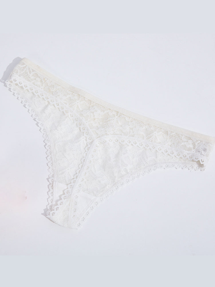 Sexy, nahtloser, atmungsaktiver Mesh-Tanga aus Spitze