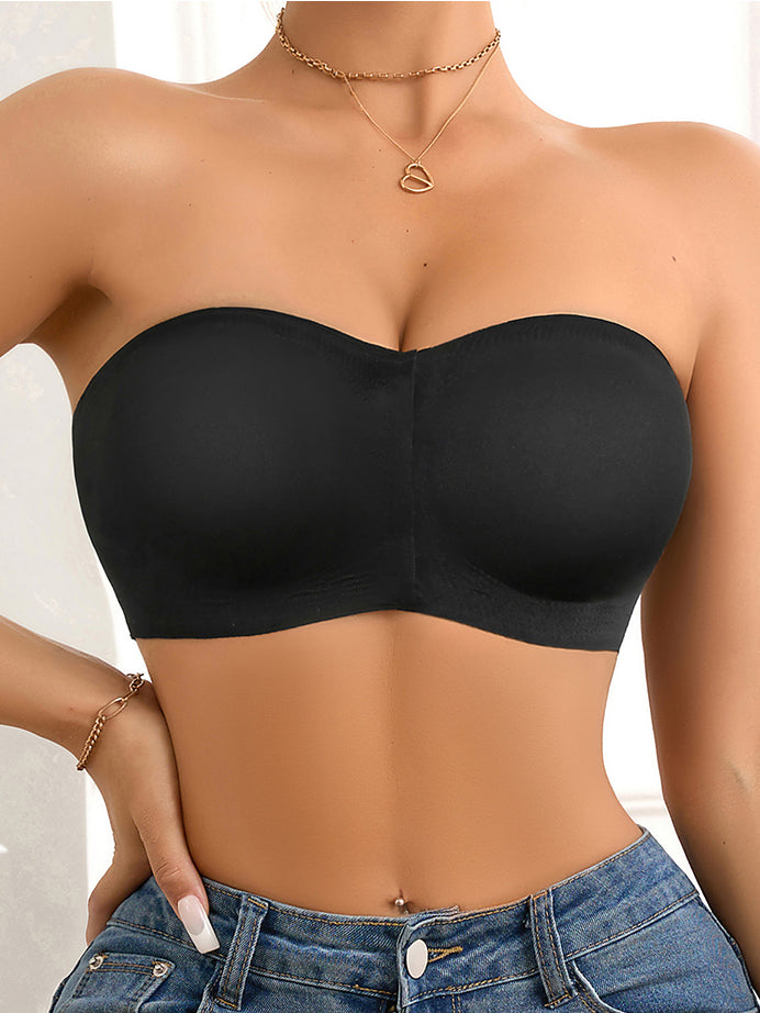 Kreuzschnitt Sexuelle Push-up BH mit Frontverschluss, ohne Träger und ohne Bügel