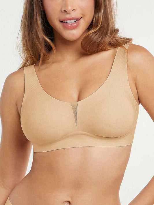 Comfort Plain Wireless Soft Support BH Hellbraun