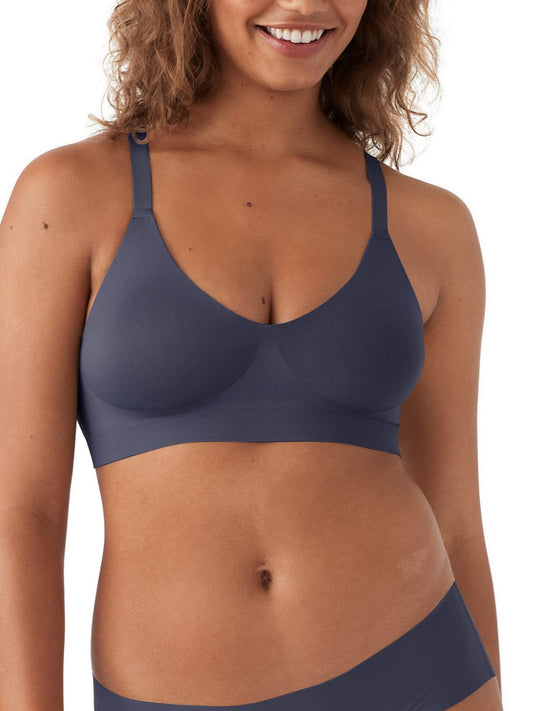 Damen Soft Form V-Ausschnitt verstellbarer Träger-BH Blau