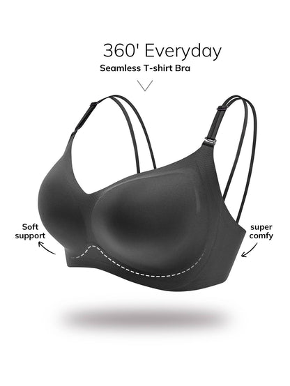 Wireless Bralettes Lounge-BH Schwarz