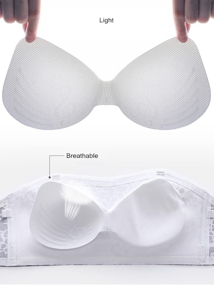 Drahtloser, rutschfester, trägerloser Push-up-Bandeau-BH mit Vorderverschluss