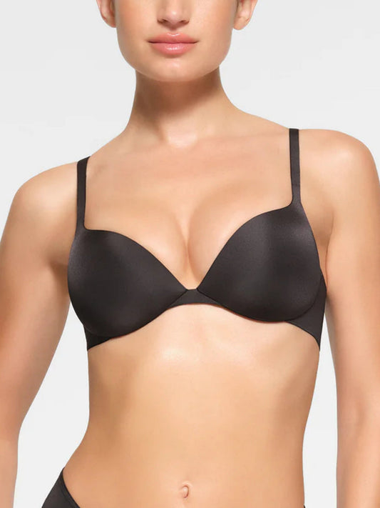 Sexy Solid Ultimate Teardrop Push Up Comfort Nahtloser BH Schwarz