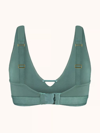 Der Eco Deep V Bralette-BH CadetBlue