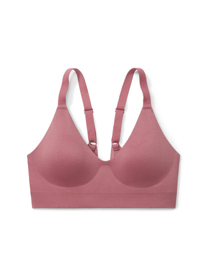 Soft Form Damen-BH mit verstellbaren Trägern und V-Ausschnitt ViolettRot